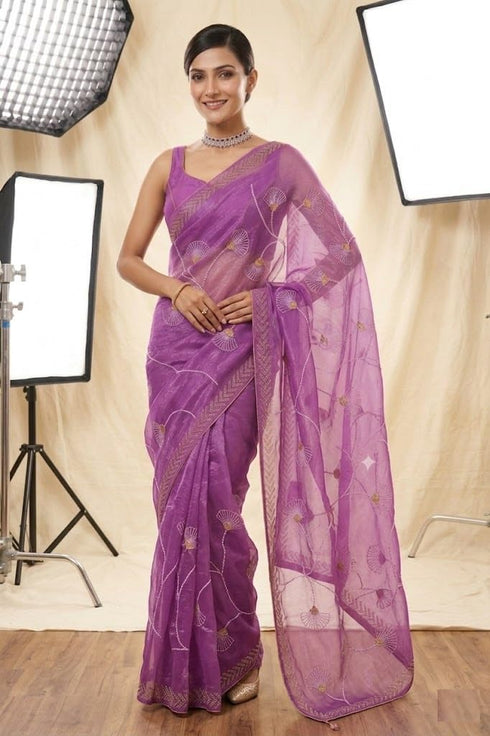 Vasthrlay Embroidered Swarovski Ethnic Wear