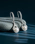 Clara 925 Sterling Silver Real Pearl Pendant Earrings