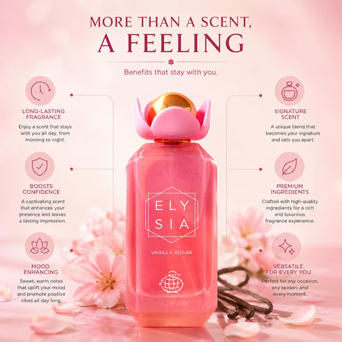 Fragrance World Elysia Vanilla Sugar Eau De Parfum 100ml