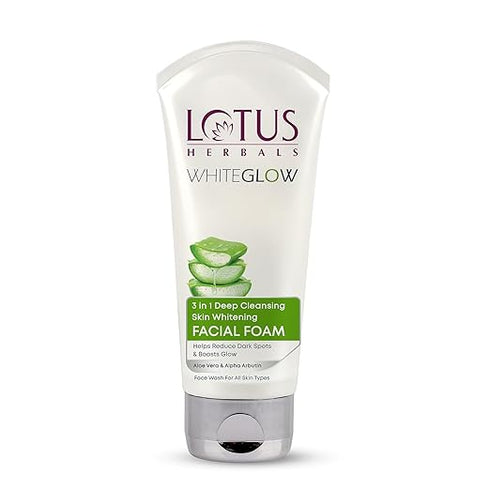 lotus herbal White-Glow Deep Cleansing Facial Foam Face Wash