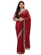Vasthrlay Georgette Embrodered Mauve Saree