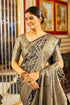 Vasthrlay Women's Organza Designer Unstitched Saree