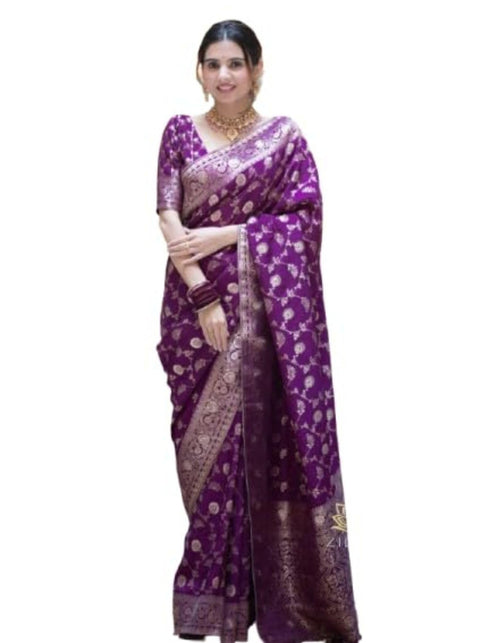 Vasthrlay Banarasi Traditional Unstitched Saree