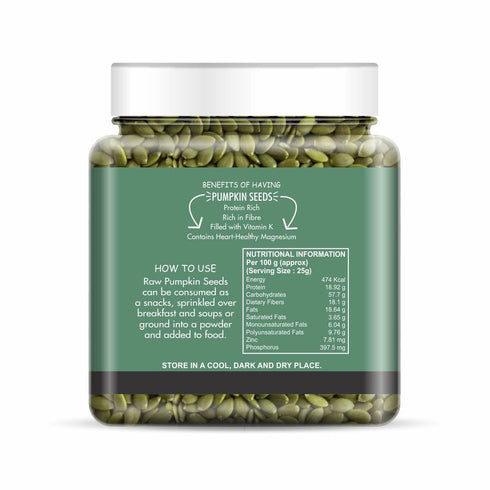 Nature Vit Pumpkin Seeds Raw| Protein-Rich & Immunity Booster