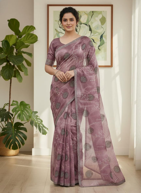 Vasthrlay Weightless Georgette Traditional Sari Az Ys Dhamal Saree