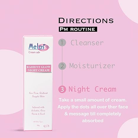 Melas Night Cream for Men | Women Anti-ageing