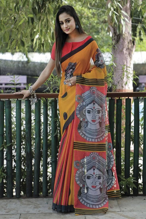 Vasthrlay Multicoloure Artistic Unstitched Lightweight Traditional