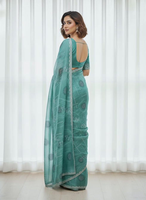 Vasthrlay Weightless Georgette Traditional Sari Az Ys Dhamal Saree