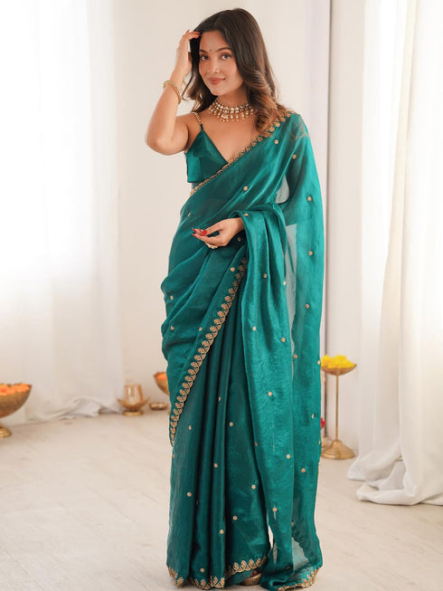 Vasthrlay Metallic Unstitched Designer Rt Ethnic Wear