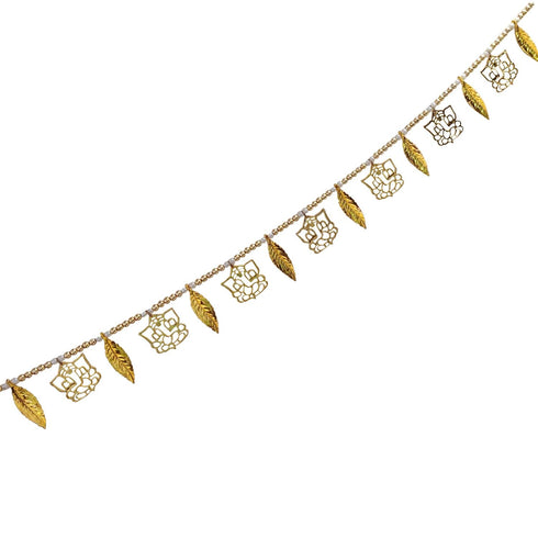Ascension Ganesha Leaf Door Hanging Bandanwar Toran 36 Inch