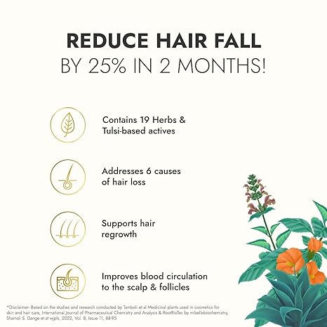 Kapiva Ayurveda Hair Rituals Tulsi Anti Hairfall Oil