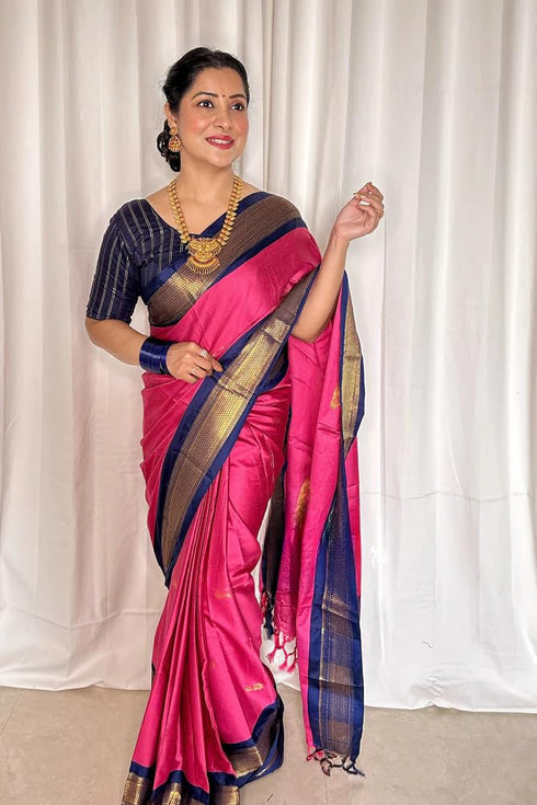 Vasthrlay Kanjivaram Lichi Blouse Ethnic Wear