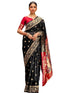 Vasthrlay Weaving Paithani Unstitched Maroon Saree