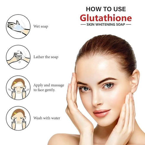 LA Organo Glutathione Rose Skin Lightening And Brightening Soap