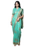 Vasthrlay Turquoise Printed Unstitched Ai Ethnic Wear