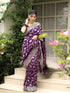 Vasthrlay Purple Kanjivaram Wedding Saree