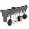 Pull-Out Double-Row Kitchen Hanging Rack with 12 Hooks, Sliding Cabinet Organizer