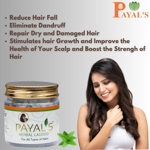 Payal Herbal Hair Laddoo Ayurvedic Solution for Hair Fall and Growth