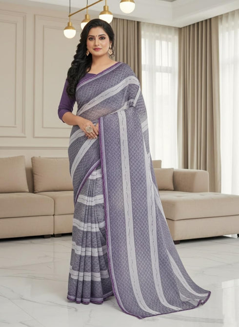 Vasthrlay Georgette Traditional Az Ys Pehenva Brown Rr Ethnic Wear