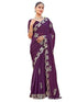 Vasthrlay Georgette Embroidery Dark Saree