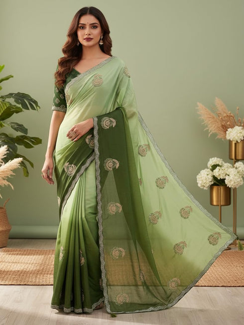 Vasthrlay Chiffon Traditional Ethinic Az Ys Vanshika Ethnic Wear