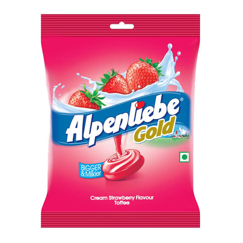 Alpenliebe Gold Cream Strawberry Toffee