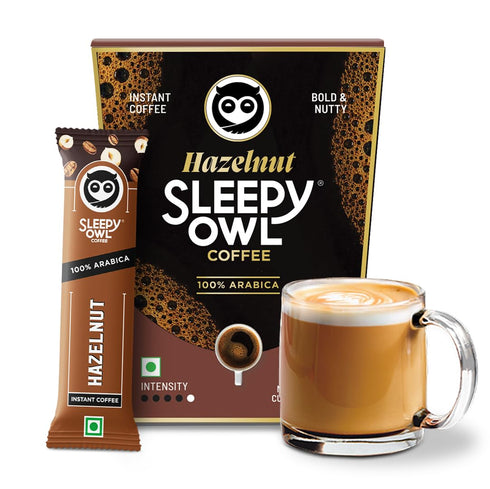 Sleepy Owl Hazelnut Freeze Dried Coffee Sachets 20g (Pack of 10)
