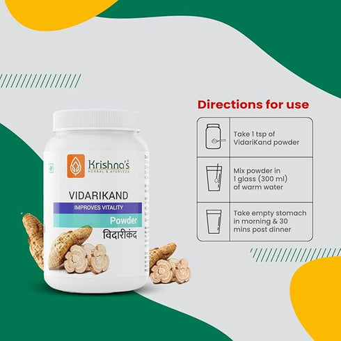 Krishna'S Herbal & Ayurveda Vidari Kand Powder