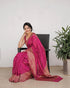 Vasthrlay Banarasi Unstitched Saree