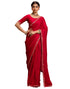 Vasthrlay Sequence Embroidery Unstitched Red Saree