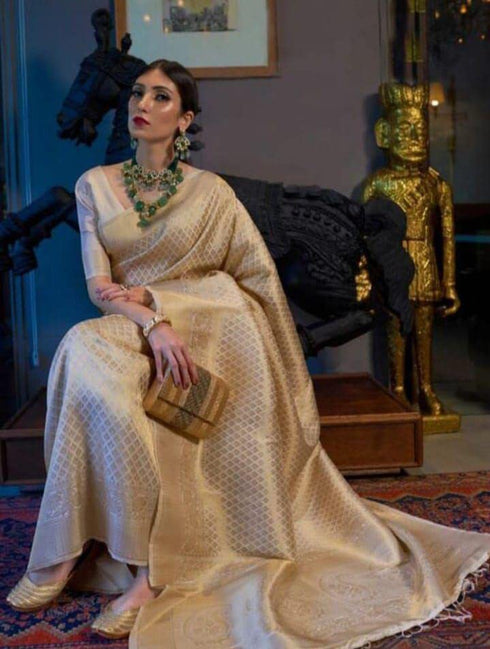 Vasthrlay Banarasi Border Saree