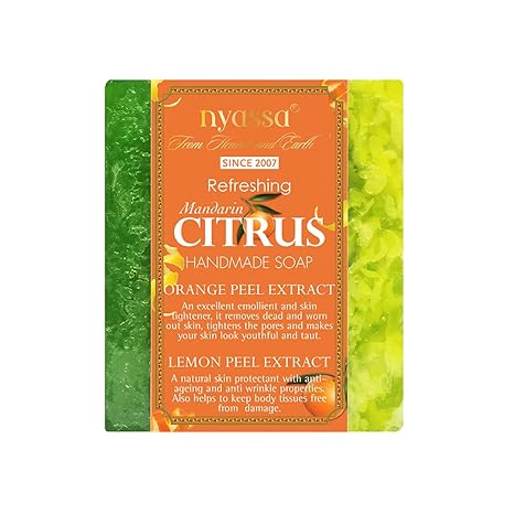 NYASSA Luxurious Mandarin Citus Handmade Natural Bathing Soap