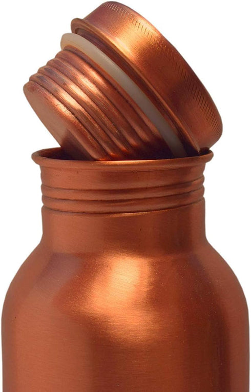 Copper Stylish Bottle 900 ML (Plain Touch)