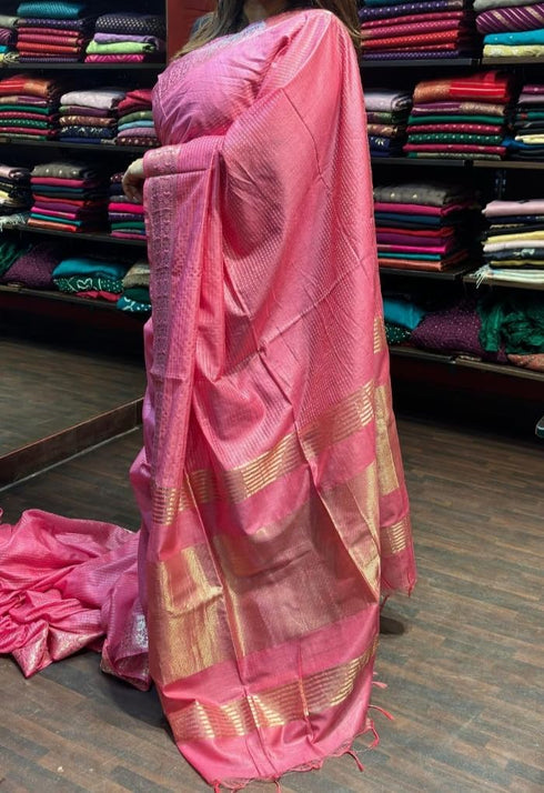 Vasthrlay Bhagalpuri Designer Unstitched Saree