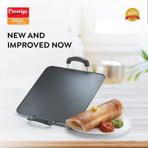 Prestige Aluminium Non-Stick Heavy Gauge Square Tawa