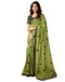 Vasthrlay Chanderi Printed Unstitched Blue Saree