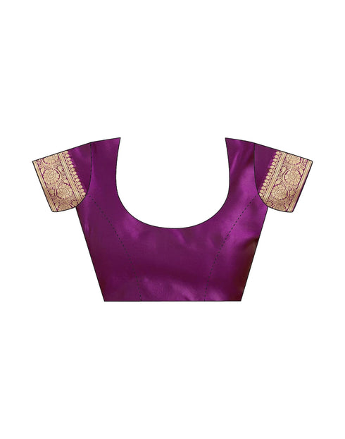 Vasthrlay Banarasi Unstitched Saree
