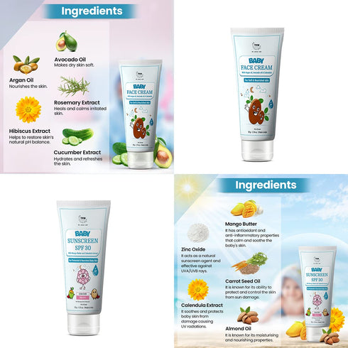 TNW- The Natural Wash Baby Face Cream & Baby Sunscreen