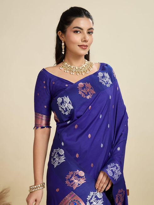 Vasthrlay Banarasi Jacquard Paithani
