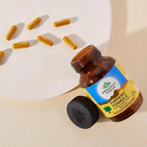 Organic India Turmeric Formula Veg Capsule bottle