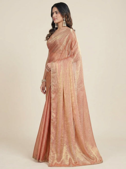Vasthrlay Chiffon Embellished Ethnic Wear
