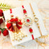 NutriSnacksBox Elegant Red Bhaiya Bhabhi Rakshabandan Hamper