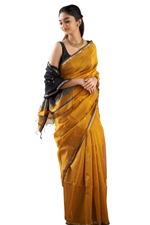 Vasthrlay Banarasi Printed Unstitched Saree