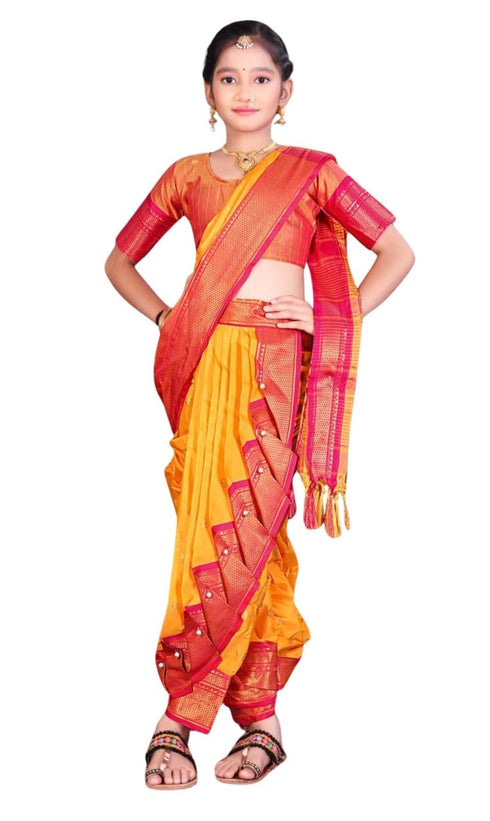 Vasthrlay Paithani Maharashtrian Contrast Traditional