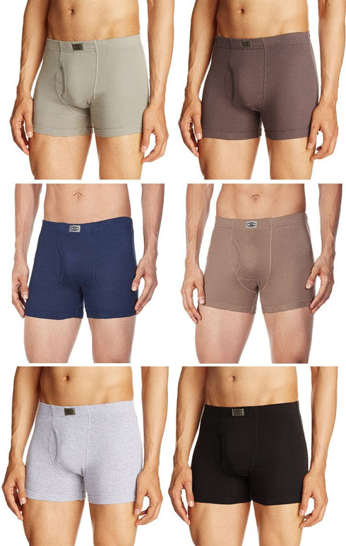 Dixcy Scott Cotton Plain/Solid Assorted Men's Trunk/Underwear - Pack of 6 (#Image-Trunk-100 CM) (Color & Prints May Vary)