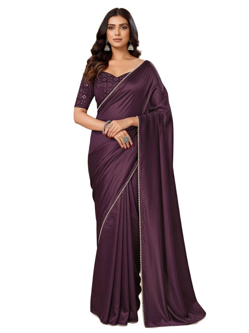 Vasthrlay Wine Saree