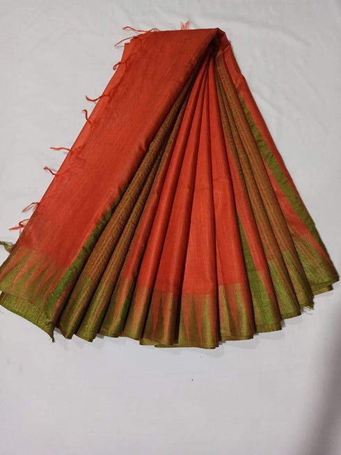 Vasthrlay Handloom Bhagalpuri Blouse Maroon