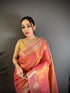 Vasthrlay Banarasi Weaving Lavendar