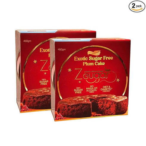 Zeugar Exotic Sugar Free Plum Cake 450g