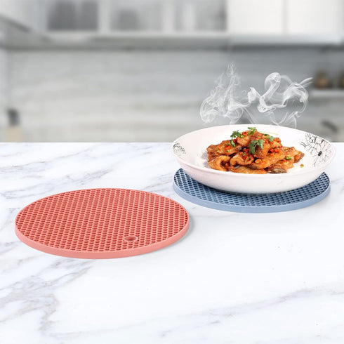 Afrodite 4 Pcs Silicone Trivet Mats| Food Grade Silicone